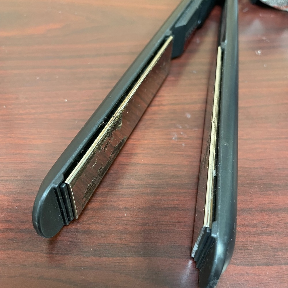 Babyliss Pro Titanium Hair Straightner 1" BT130T Black Swivel TESTED  WORKING - Picture 7 of 10